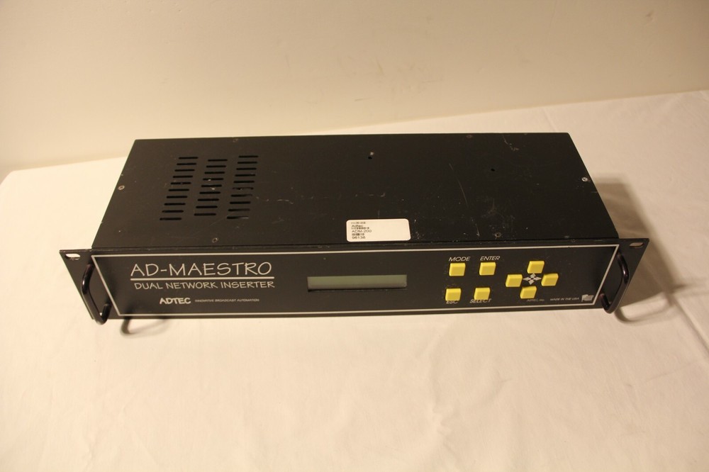 ADTEC ADM-200 AD-MAESTRO Dual Network Inserter