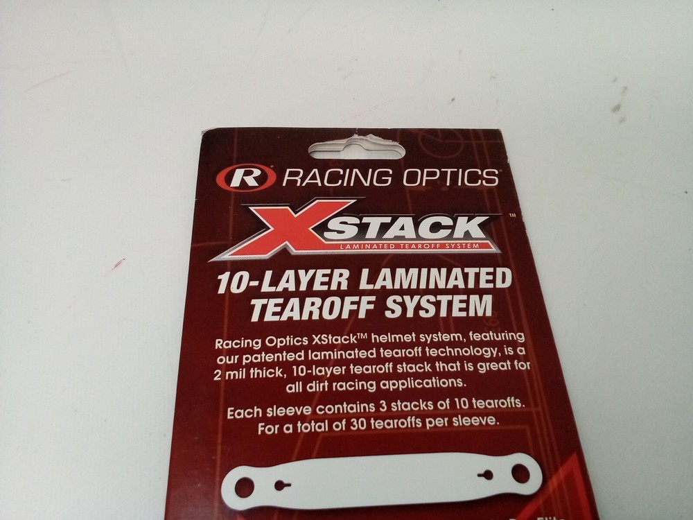 Racing Optics Xstack 10-Layer Laminated Tearoff System