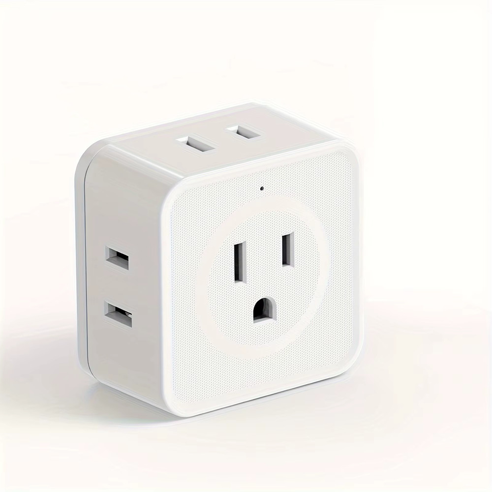 5 Way Multi Plug Outlet Extender, Wall Outlet Expander, Small Electrical Outlet