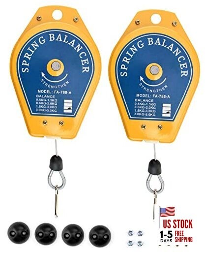 Spring Balancer, 2 Pack 3.3lbs - 6.6lbs Bearing Retractable Tool Fixture