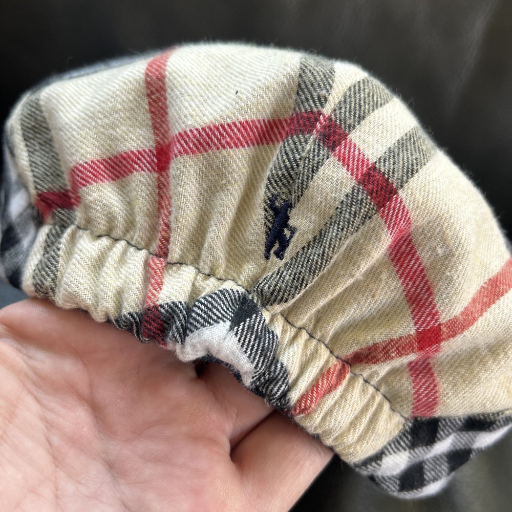 Nova Check Plaid Pattern Golfknickers Flat Cap Hat Original Collection Rare