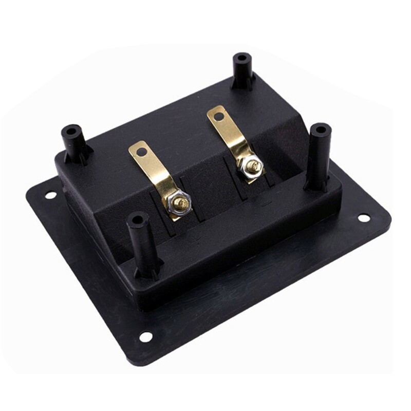 Square Junction Box 2 Way External Banana Socket Binding Post for 2.1 Speaker