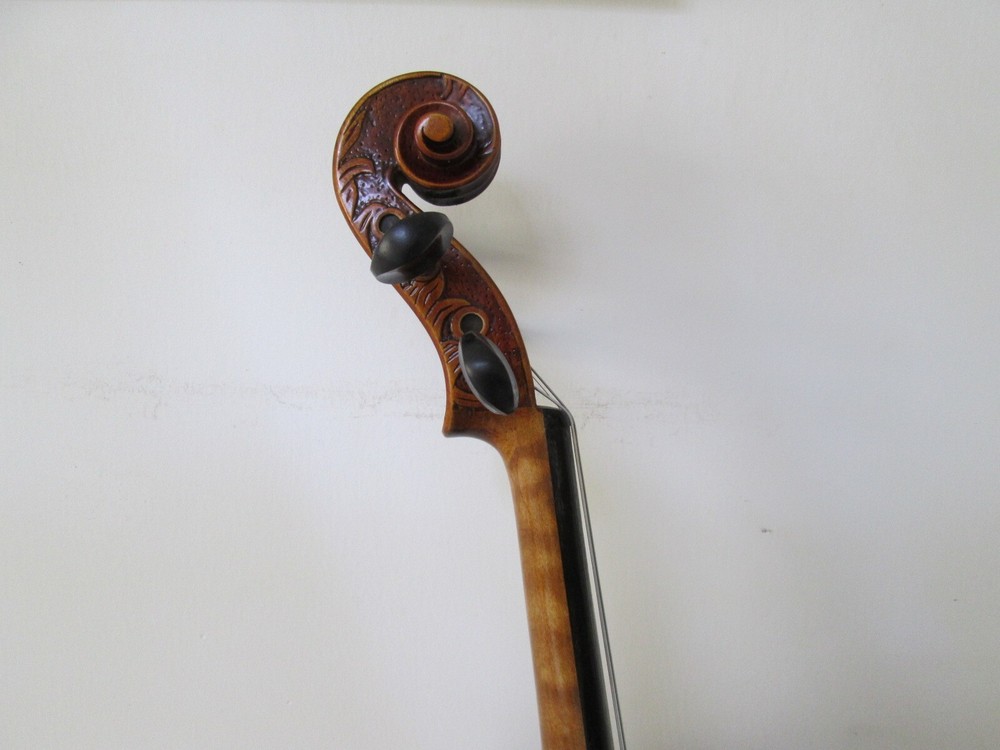 4/4 Violin Stradivarius Tiger Flame Maple Master Hand Carve Pattern 7#