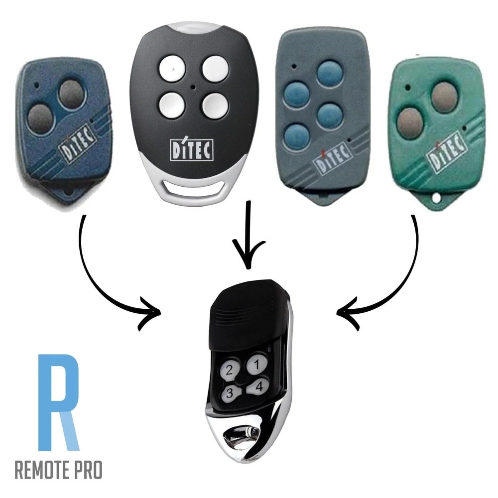 Ditec - GOL4, BIXLG4, BIXLP2 & BIXLS2 Compatible Garage/Gate Remote/Transmitter