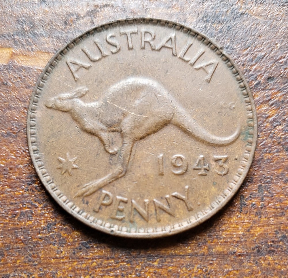 1943 Australian Penny Coin