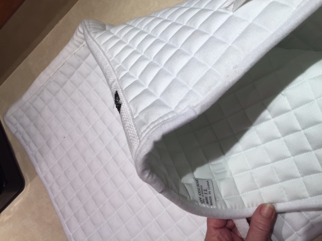 On Course White Full size Square Pad NWT