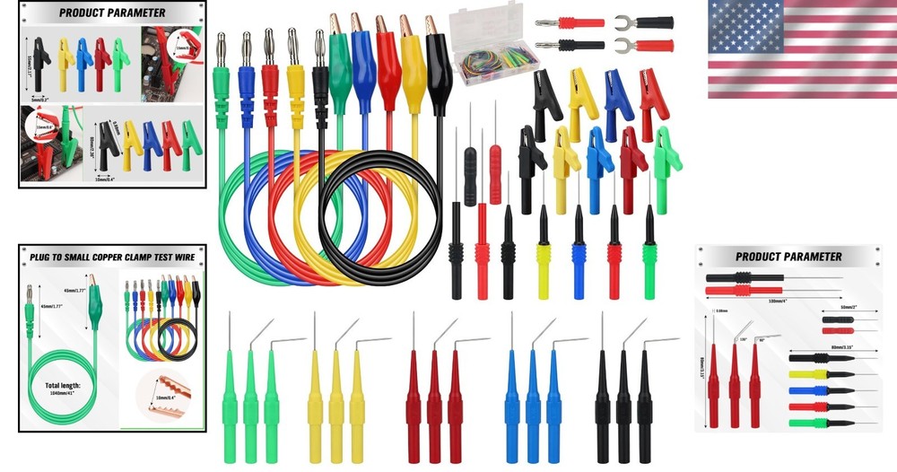 Back Probe Kit Automotive Electrical Testing Multi-Angle Connectors Repair