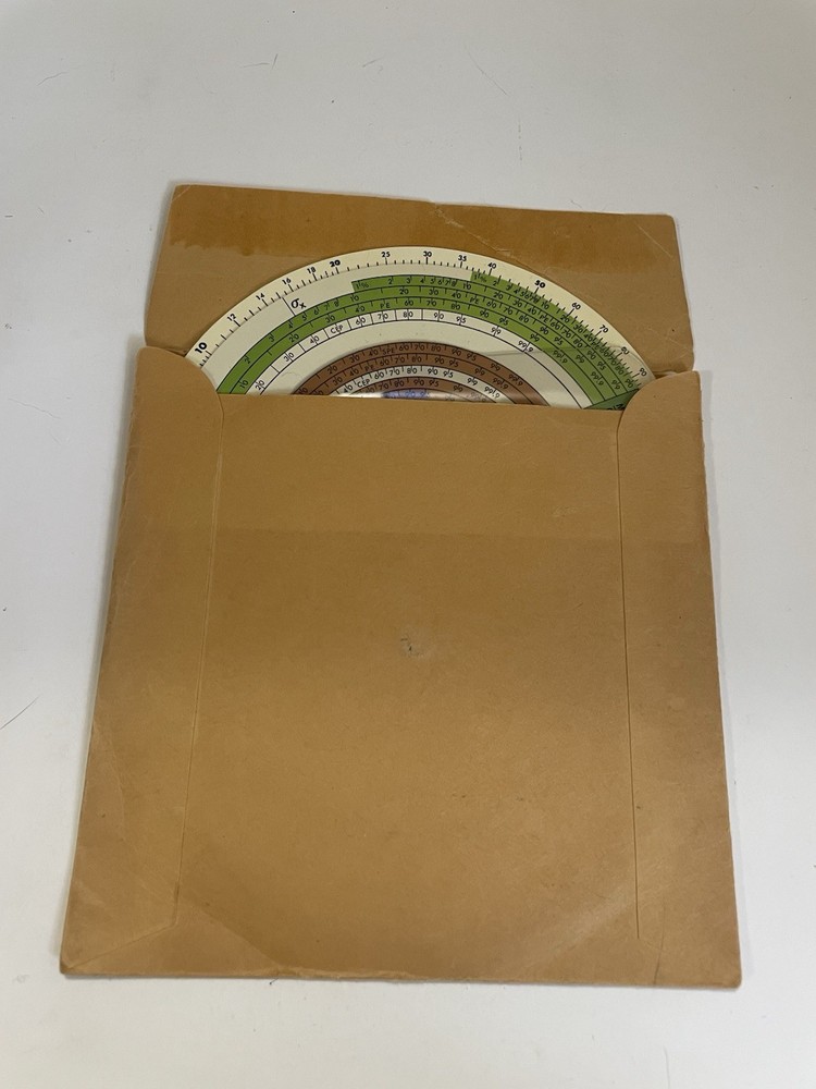 RAND Bombing Probability Computer with Envelope and paper USAF