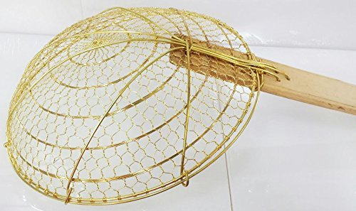 Brass Spider Skimmer with Bamboo Handle