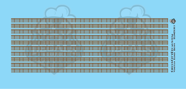 Venetian Blinds Brown HO Scale