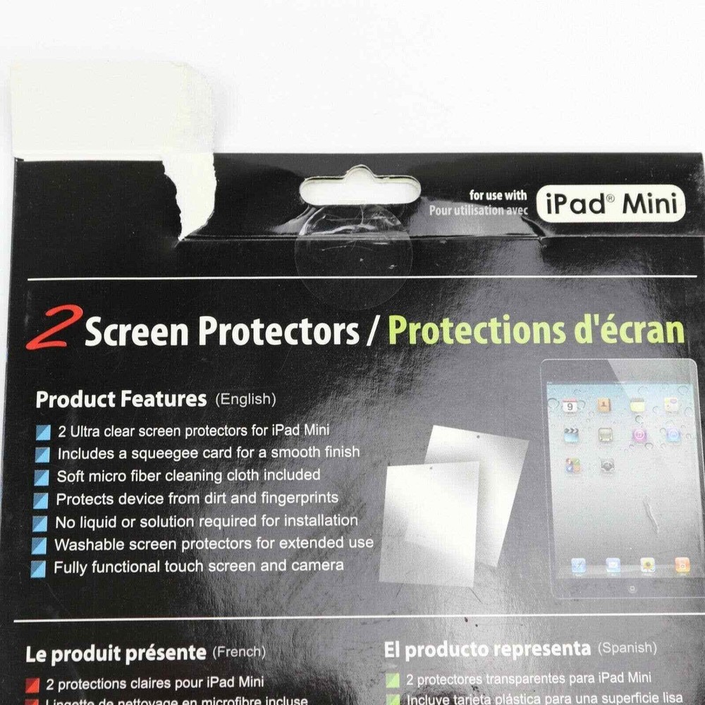 Xtreme 2 Pack Ultra Clear Screen Protectors for iPad Mini Guard Combo