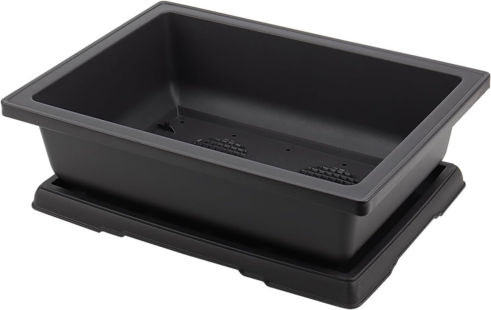 3 PCS 14X10 Inch Large Bonsai Training Pots, Rectangular Plastic Bonsai Training