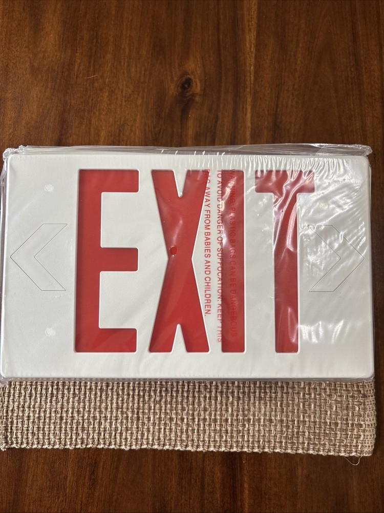 LED Exit Light Faceplate Lot Of 15