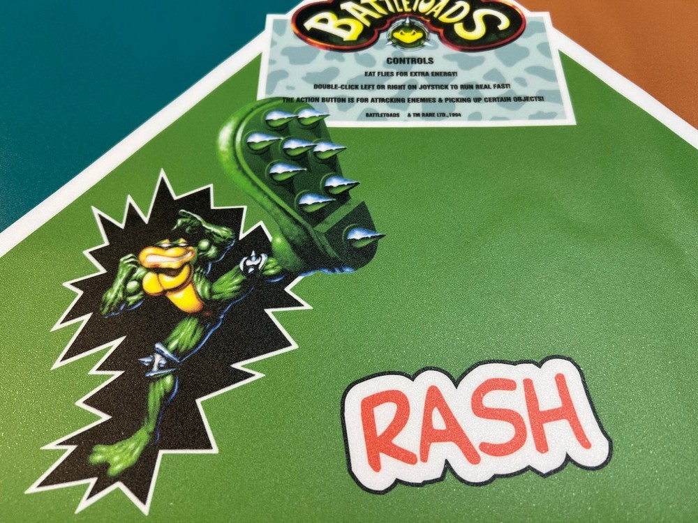 BattleToads Arcade CPO Control Panel Overlay, CPO -Battle Toads