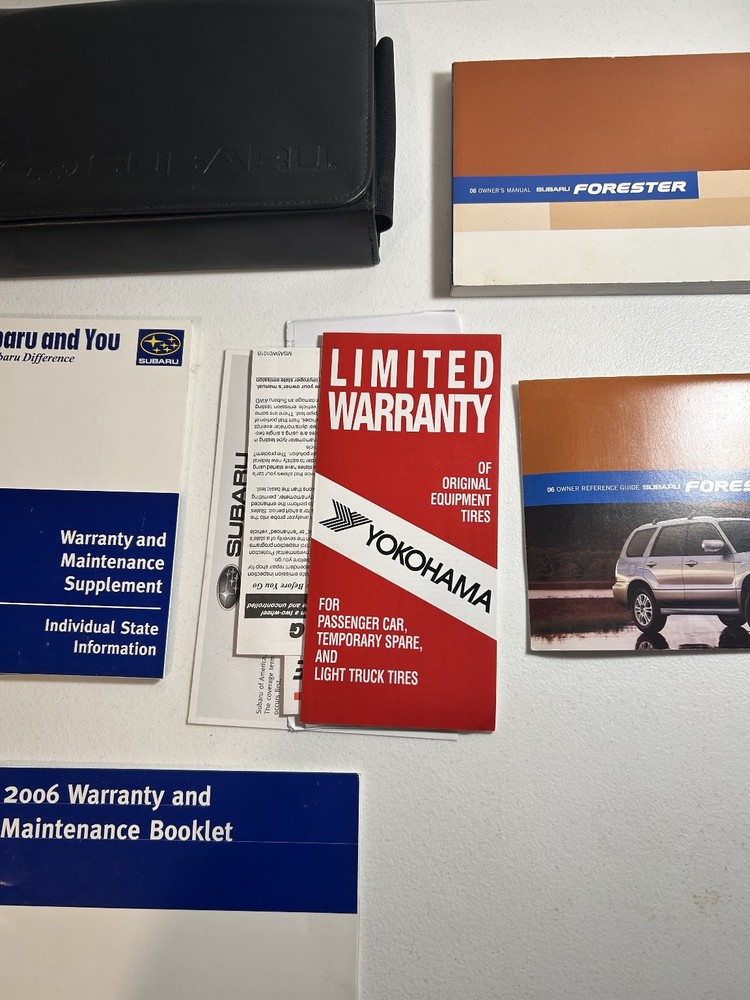 2006 Subaru Forester Owner's Manual Set
