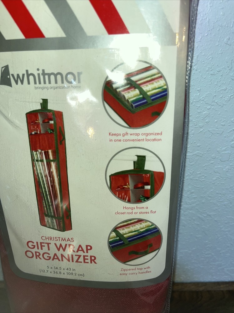 Christmas Gift Wrap Storage Organizer