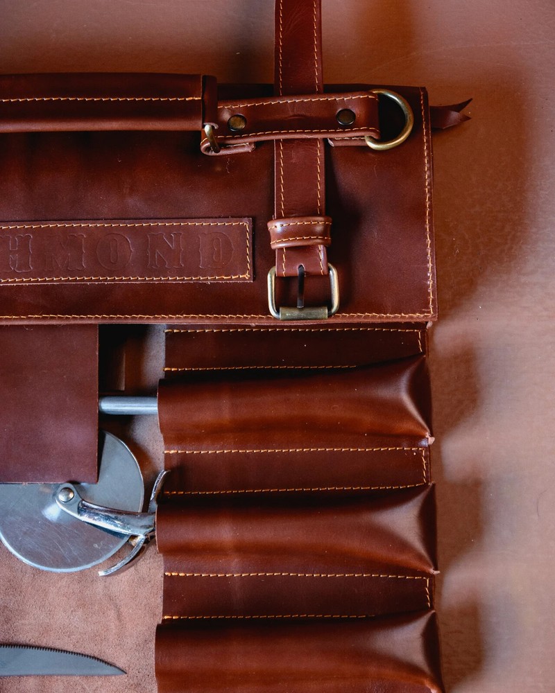 Leather knives roll High Quality, Chef knife roll, Custom knife case roll