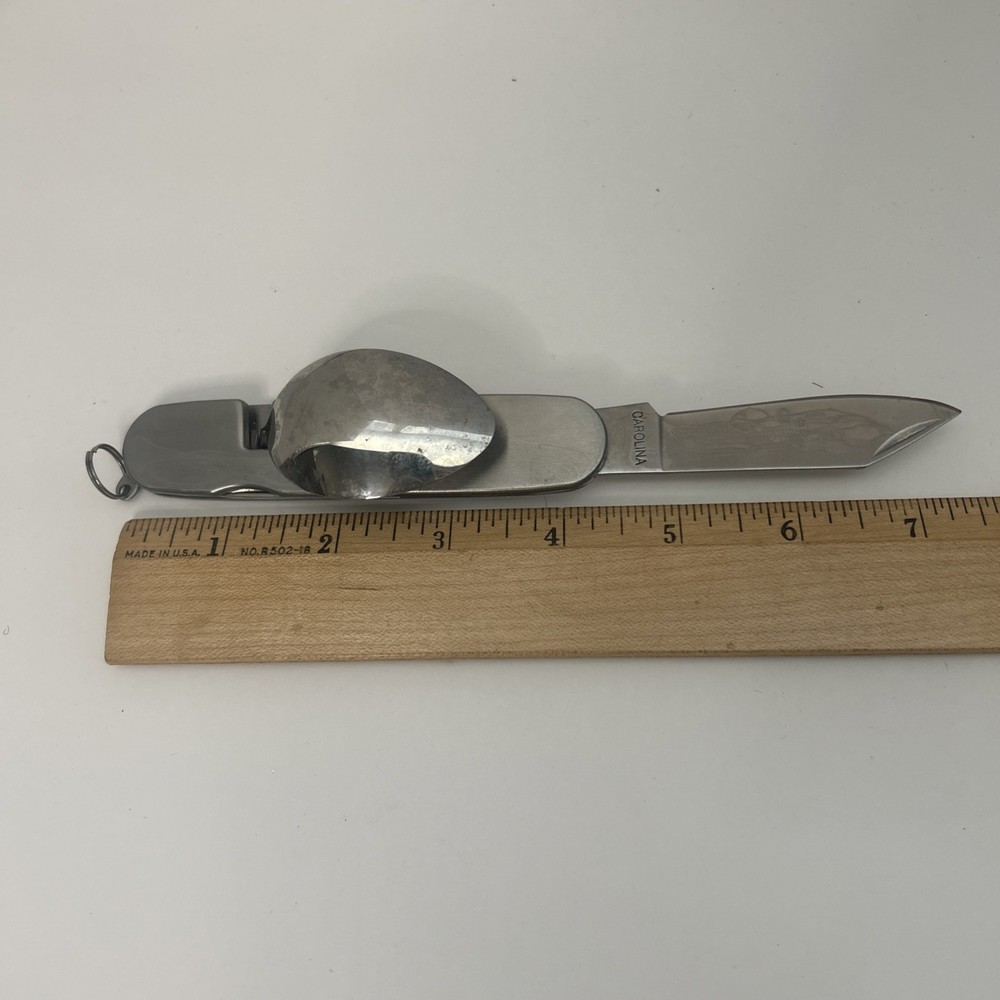Vintage Folding Camping Backpacking Silverware Set Knife Fork Spoon Openers