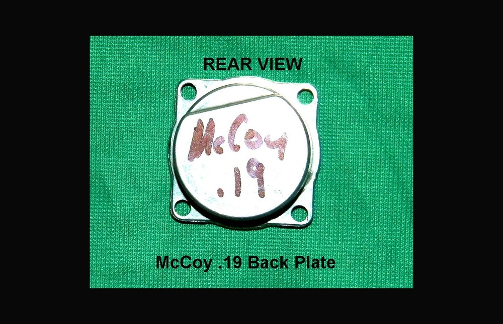 McCoy BACK PLATE for .19 engine New Open