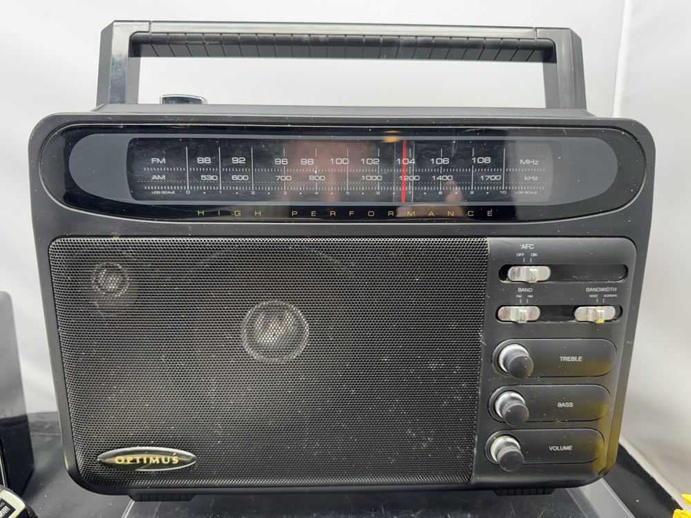 Optimus 12-603A High Performance AM/FM Extended Range Receiver Radio Tested