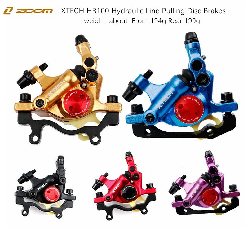 HB100 MTB Hydraulic Line Pulling Disc Brakes Set 160mm Folding Bike Wire Pull