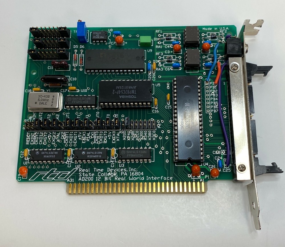 RTD Real Time Devices AD200 12 Bit REAL WORLD INTERFACE Analog Input ISA Card