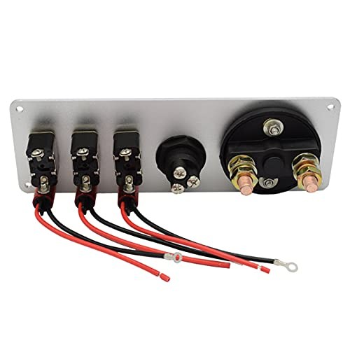 12V Ignition Switch Panel, 5 in 1 Racing Car Ignition Switch Panel Engine