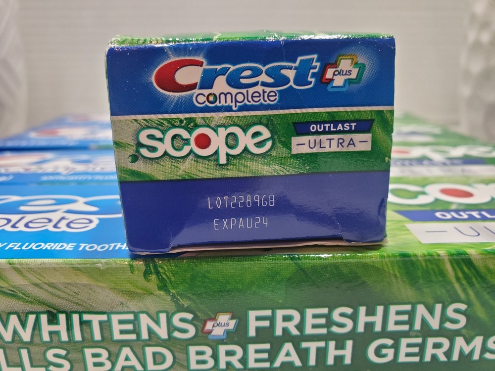 Crest Complete + Scope Outlast Ultra Toothpaste 6.3oz 🦷 5 Pack **Please Read **