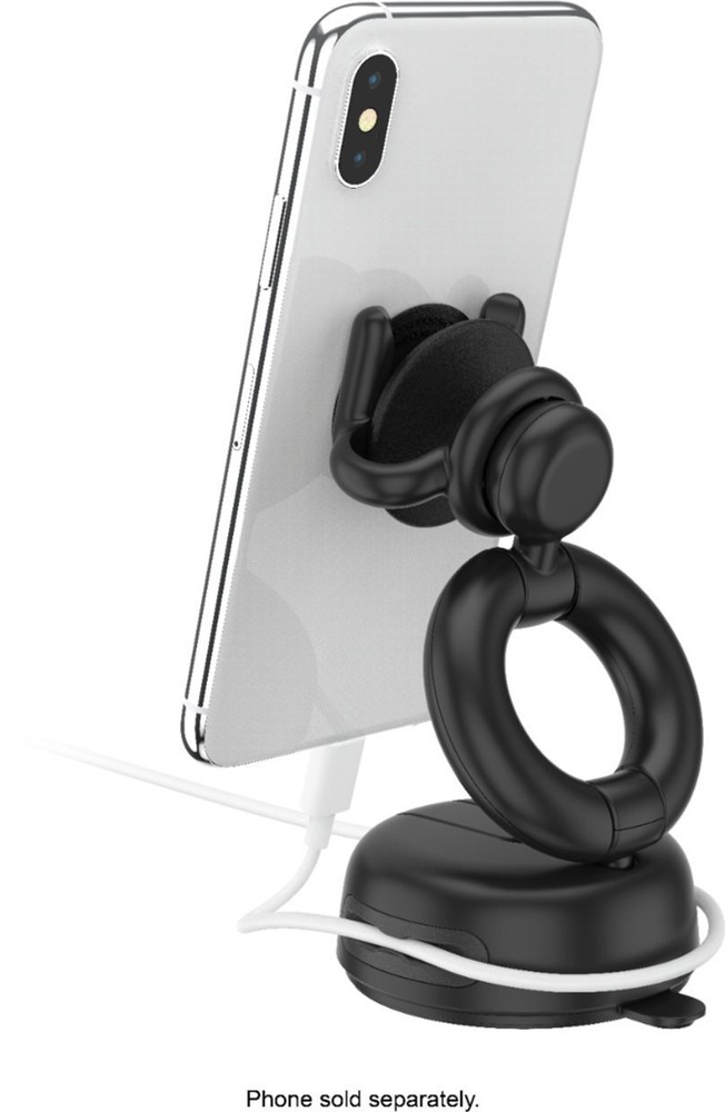 PopSockets PopMount Desk Car Dash & Windshield Mount - Black