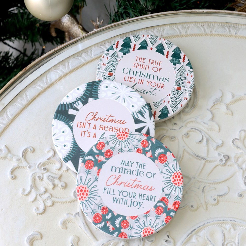 Splosh Christmas - Christmas Joy Ceramic Coaster