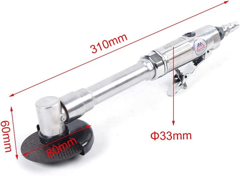1/4" Pneumatic Angle Grinder Air Cutting Machine Long Handle Air