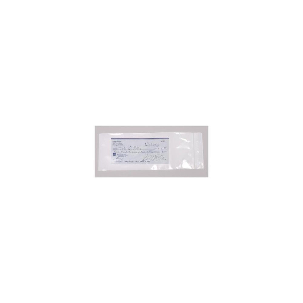 Sirchie Zip-Top Evidence Bag, 4x10x0.004" Size, 100 Pack #CEB100