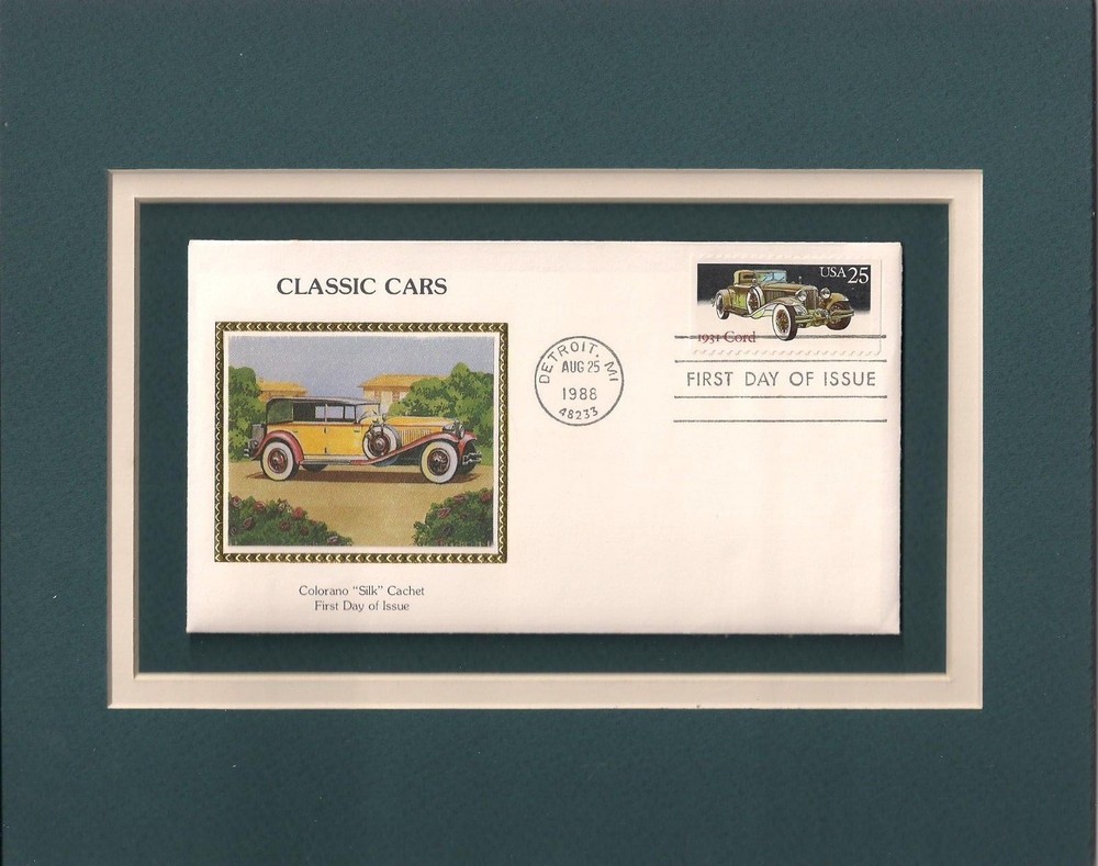 1931 CORD - CLASSIC CAR - FRAMEABLE POSTAGE STAMP ART - 0521