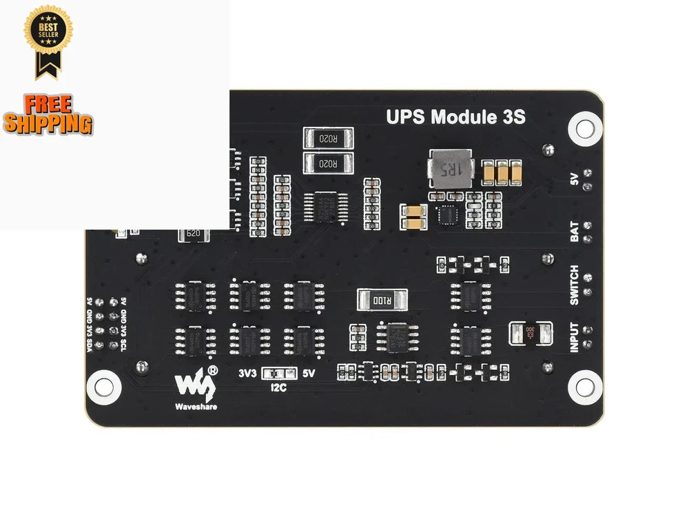 Waveshare Uninterruptible Power Supply (UPS) Module, UPS Module 3S (EN)