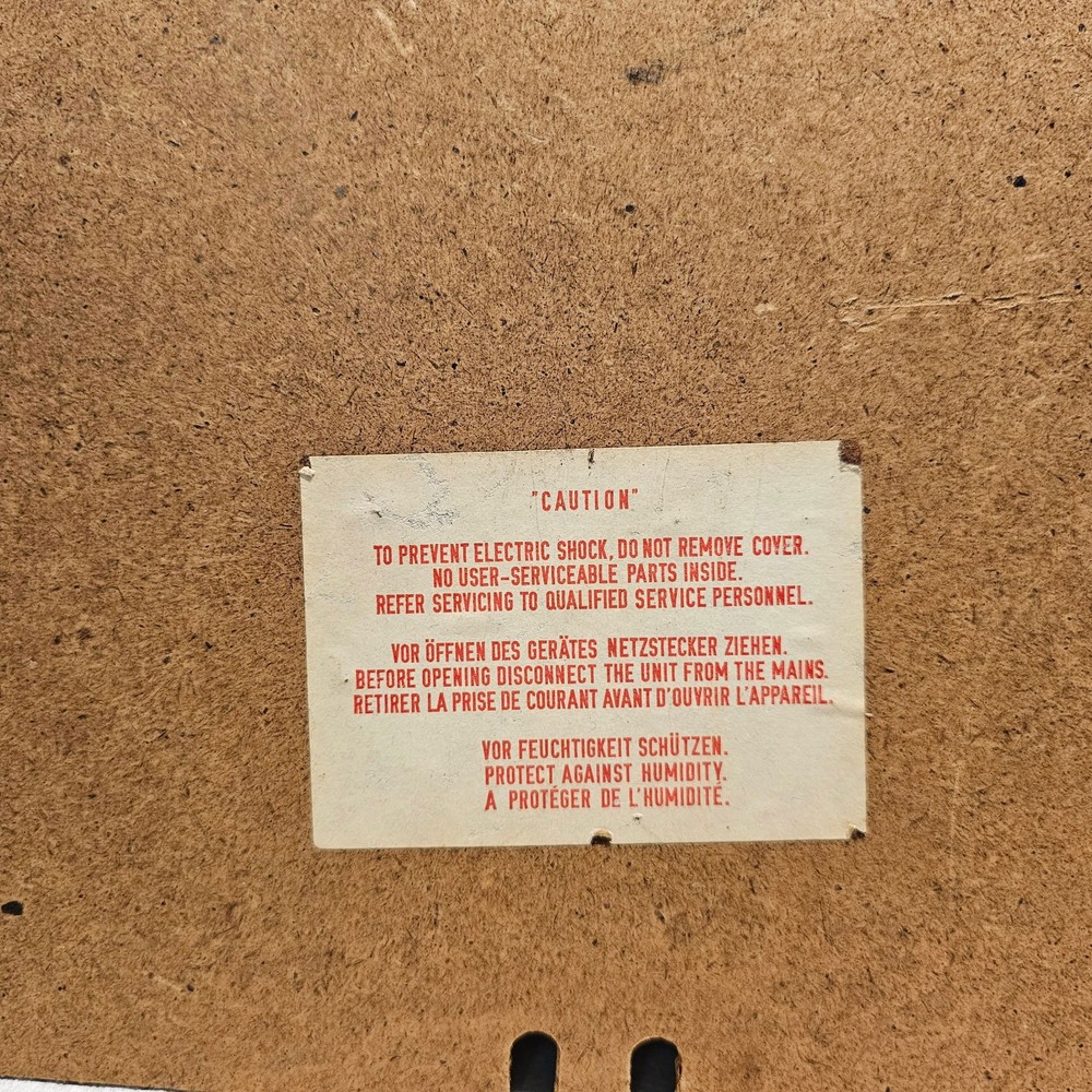 Original Thorens TD-145 Back /Bottom Panel Cover