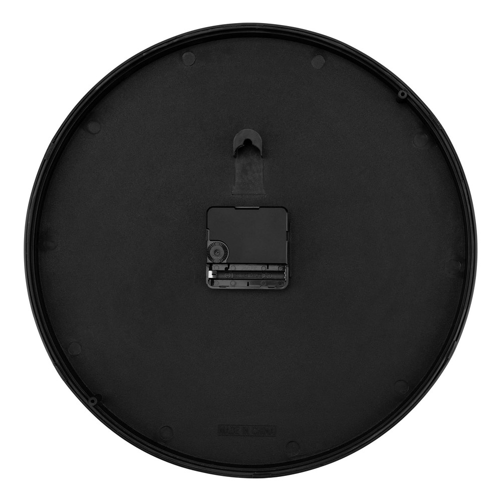 Foxtop Black Backwards Wall Clock, 12 Inch - 1 Black-counterclockwise