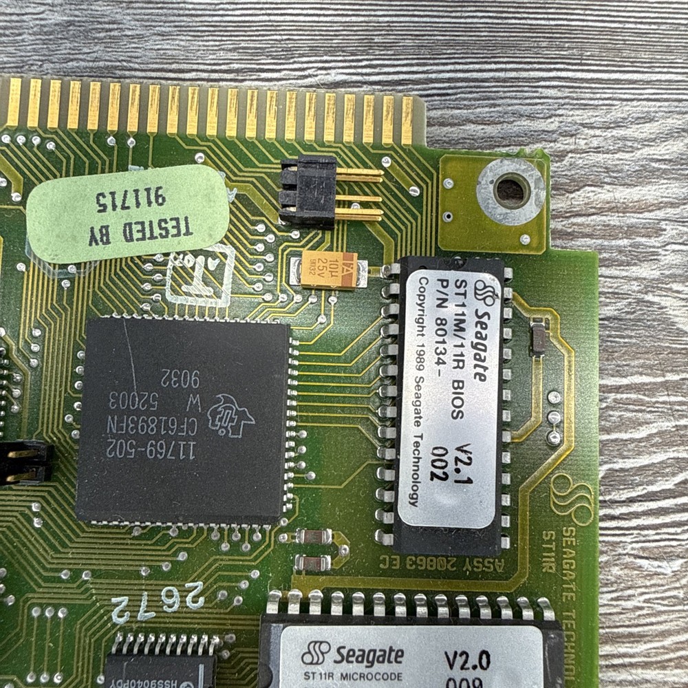 [NOS/Untested] Seagate ST-11R 8 BIT RLL DISK CONTROLLER BIOS V 2.0 001