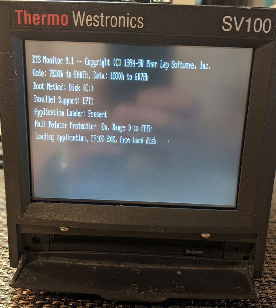 Thermo-Westronics SV100 Video Data Recorder With Power Cable
