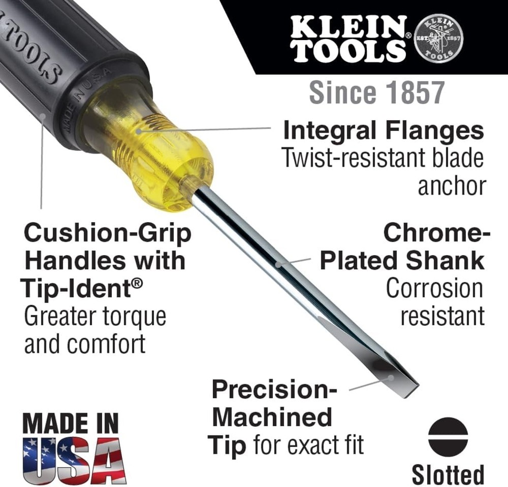 Klein 85078 Screwdriver Set, Multi-Application, 8-Piece