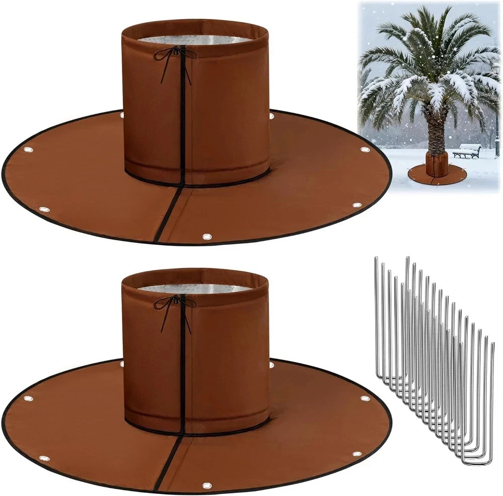 Detachable Palm Tree Root Protector, Winter Tree Root Frost Covers with Ground N