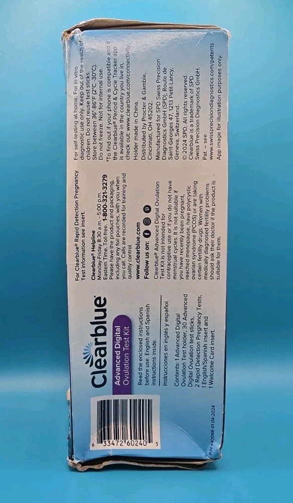 Clearblue Advanced Digital Ovulation Kit 30+2 Exp 06/2027