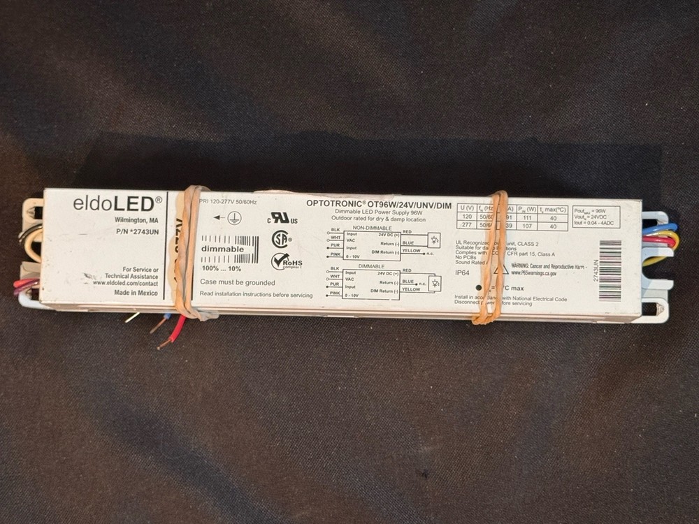 Osram 51520 Optotronic 96W 24VDC Constant Voltage Dimmable LED Driver (Used)