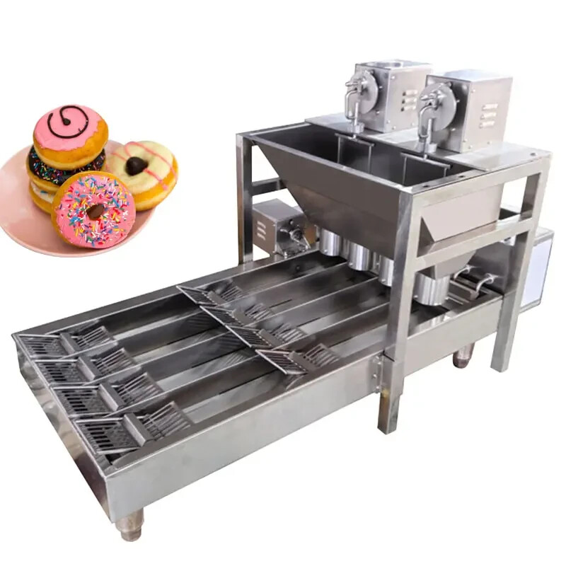 Commercial Automatic Donut Maker Doughnut Making Machine 7200pcs/H 208V 4 Rows