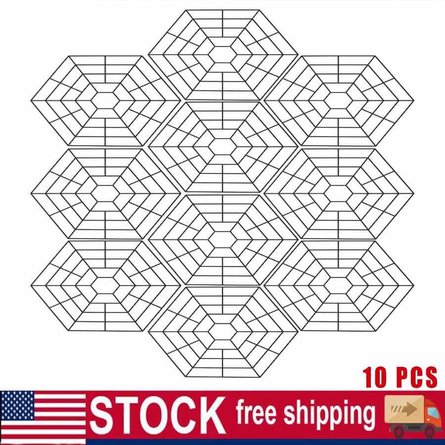 Pond Fish Guard Protector Plastic Floating Grid Protective Cover 10Pcs