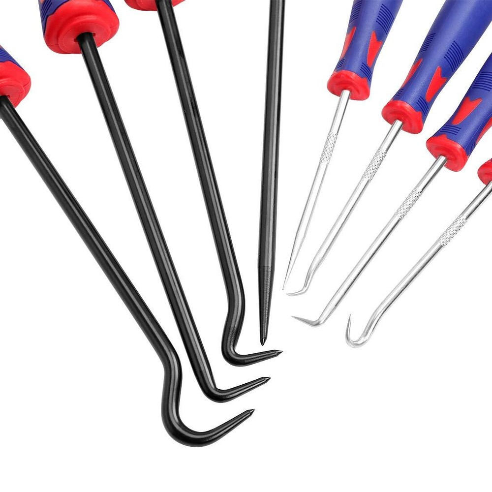 WORKPRO Precision Pick Hook Set 9PC with Scraper Automotive Electronic Hand Tool