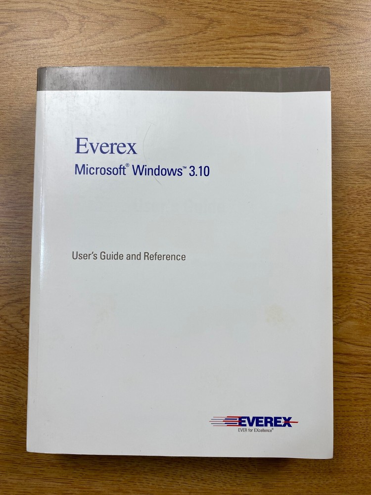 Original Everex Microsoft Windows 3.10 Manual and Floppy (1992)
