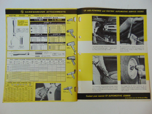 Vintage 1962 Chicago Pneumatic (CP) Tools Catalog