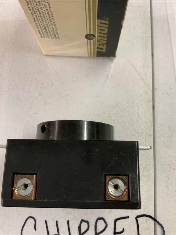 Leviton 2411, 3-Pole 4 Wire Grounding Locking Plug (chipped) - ECS