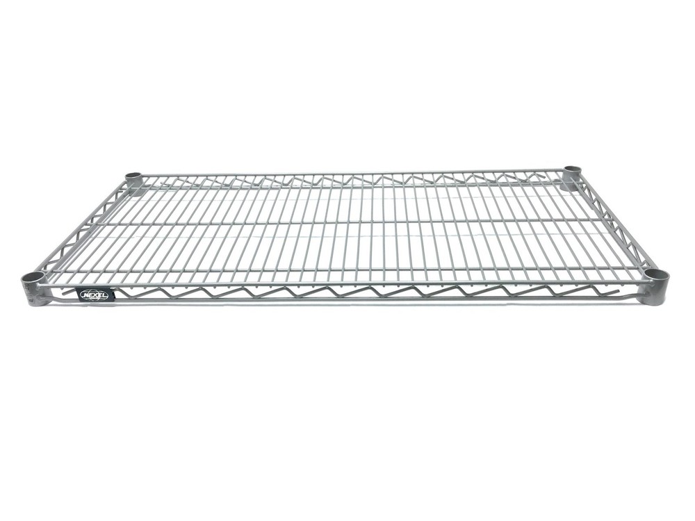 Nexel Wire Shelf, Silver Epoxy Finish, 14W x 36L