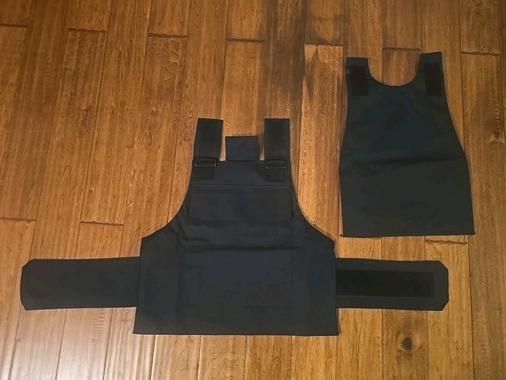 Black Vest Plate Carrier With Patch